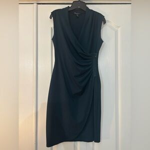 Kenneth Cole Draped Green Midi Dress